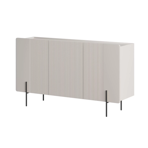 Komoda Malmi 150 cm - kaszmir / czarne nóżki